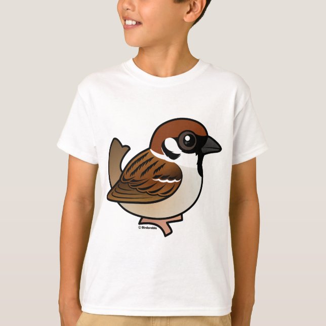 Camiseta Reparo de Árvore Eurasiático (Frente)