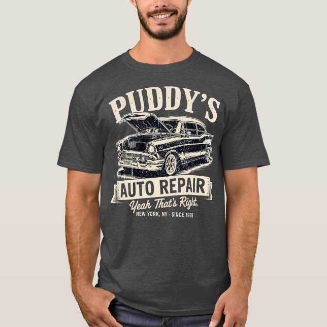 Camiseta Reparo de Carros do Puddy (Frente)