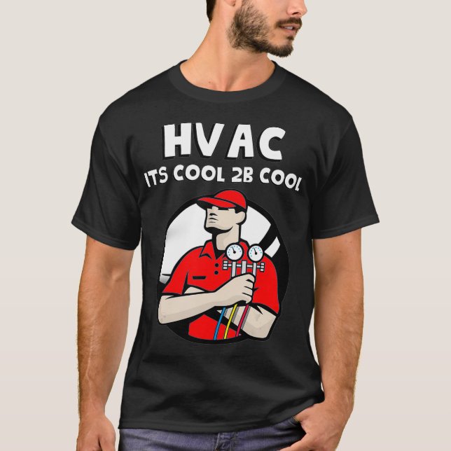 Camiseta Reparo HVAC Legal para ser Legal aquecimento e ar  (Frente)