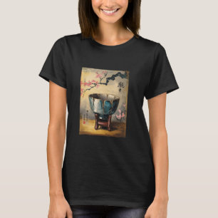 Camiseta Reparo Kintsugi Vaso Ouro Cultura Japonesa Cerâmic