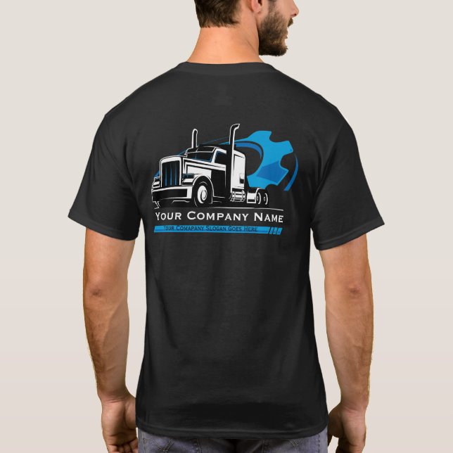 Camiseta Reparo profissional da empresa de transporte rodov (Verso)