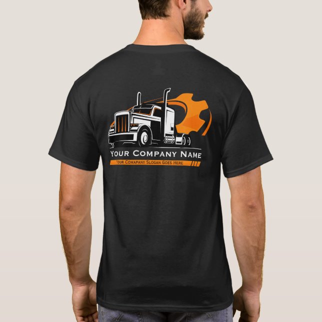 Camiseta Reparo profissional da empresa de transporte rodov (Verso)
