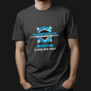 Camiseta Reparos Automotivos Black & Blue Detalhamento Auto