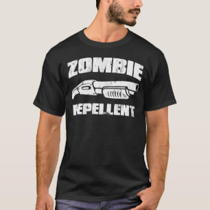 Camiseta repellent do zombi - a espingarda