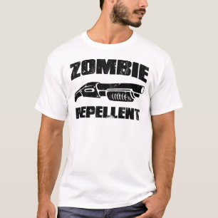 Camiseta repellent do zombi - a espingarda