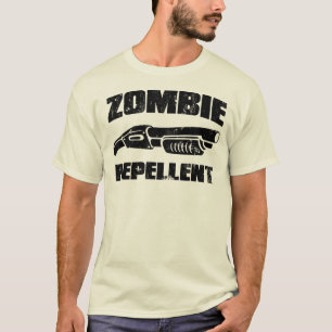 Camiseta repellent do zombi - a espingarda