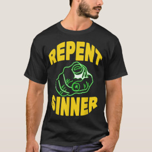 Camiseta Repente Sinner - Bíblia de Jesus Cristão Engraçado