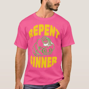 Camiseta Repente Sinner - Bíblia de Jesus Cristão Engraçado