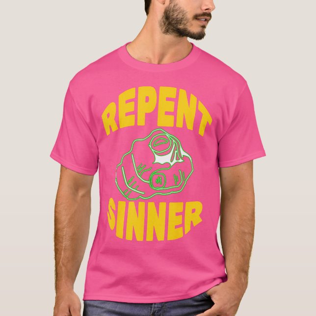 Camiseta Repente Sinner - Bíblia de Jesus Cristão Engraçado (Frente)