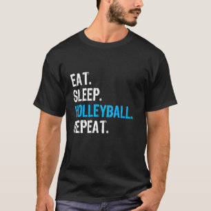 Camiseta Repete-Se O Voleibol Do Sono, Engraçado Teto De Vo