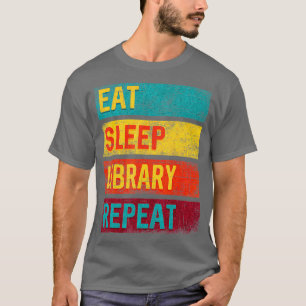 Camiseta Repetição da Biblioteca de Repouso de Presente B