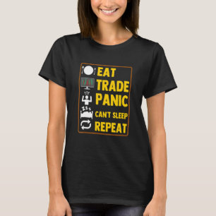 Camiseta Repetição Da Bolsa De Valores Para Comerciantes