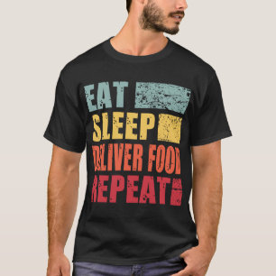 Camiseta Repetição da Comida de Entrega de Suspensão