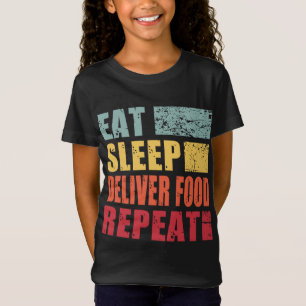 Camiseta Repetição da Comida de Entrega de Suspensão