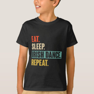 Camiseta Repetição da dança Irlandesa do Comedor do Sono -