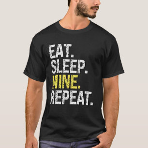 Camiseta Repetição Da Mina Do Sono Para A Caixa De Areia Cr