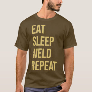 Camiseta Repetição da soldadura de repouso com Design de so