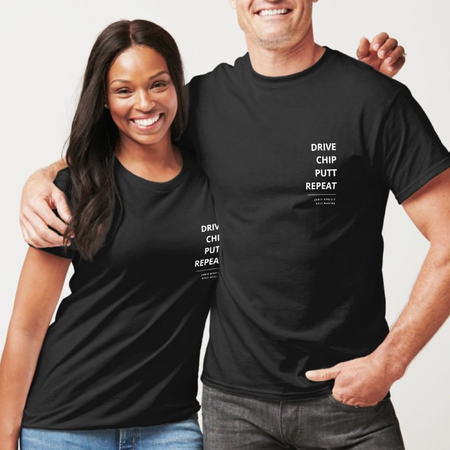 Camiseta REPETIÇÃO DA UNIDADE DE DIA DE OS PAIS GOLF legal  (Criador carregado)