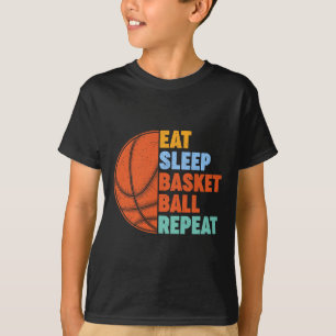 Camiseta Repetição de basquete para adolescentes gêmeos