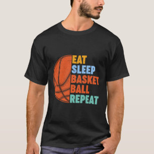 Camiseta Repetição de basquete para adolescentes gêmeos