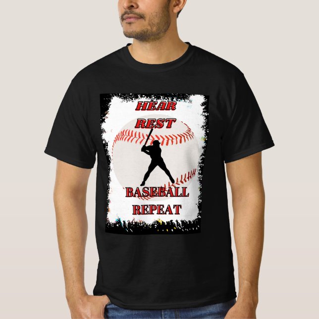 Camiseta Repetição de Beisebol de repouso (Frente)
