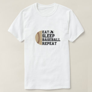Camiseta Repetição de beisebol em repouso