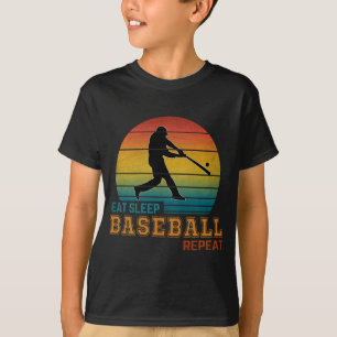 Camiseta Repetição de beisebol em repouso