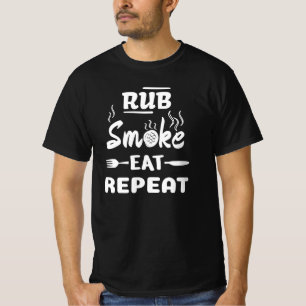 Camiseta Repetição de Comida de Fumos De Rub,CHURRASCO En