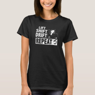 Camiseta Repetição de Desvio de Elevação do Operador de Ele