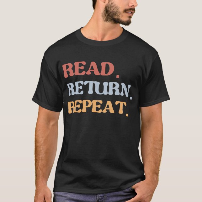 Camiseta Repetição de devolução de leitura (Frente)