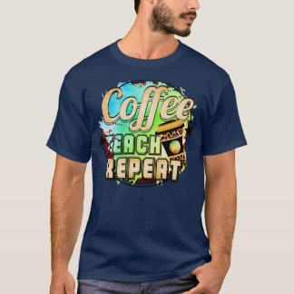 Camiseta Repetição de Ensino do Café1