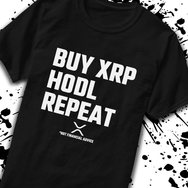 Camiseta Repetição de Hodl XRP do Comprar Crypto Crypto-cur (Criador carregado)