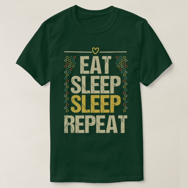 Camiseta Repetição de Matemática do Sono (Frente do Design)