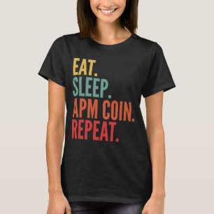 Camiseta Repetição de Moedas da Apm Cripto Comer Sono