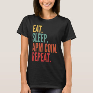 Camiseta Repetição de Moedas da Apm Cripto Comer Sono