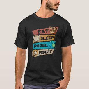 Camiseta Repetição de Repetição de Cadeado de Sono para Ven