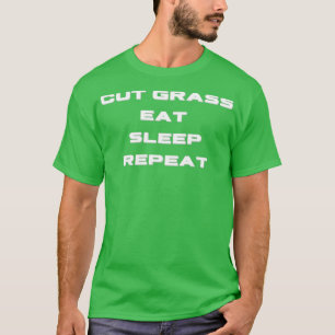 Camiseta Repetição de Repouso de Comida de Grass