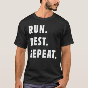 Camiseta Repetição de repouso de na moda