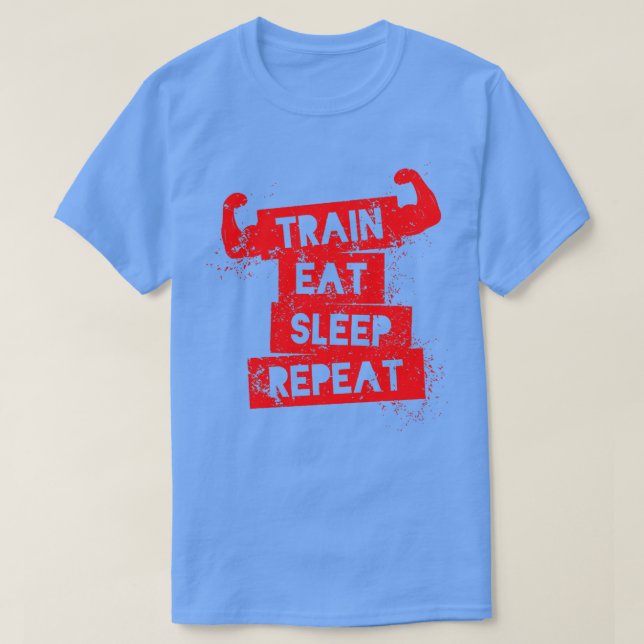 Camiseta Repetição de Repouso do Comboio (Frente do Design)