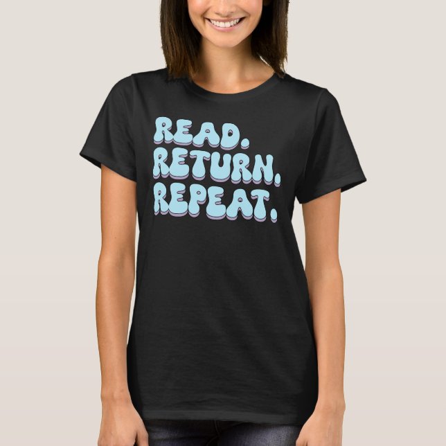 Camiseta repetição de retorno de leitura (Frente)