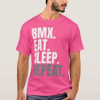 Camiseta Repetição De Sono Bmx Bmx Bmx Bmx Para Homens