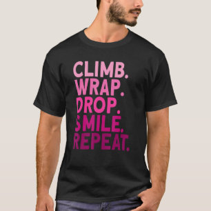 Camiseta Repetição de Sorriso Subido Aerialista Seda Aérea