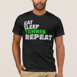 CAMISETA REPETIÇÃO DE TÊNIS DE SONO DE COMIDA