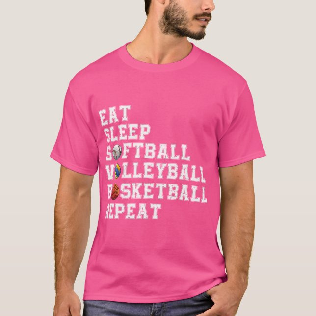 Camiseta Repetição de Voleibol De Sono Bb (Frente)