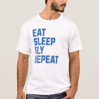 Camiseta Repetição de Voo de Sono - Presentes Pilotos