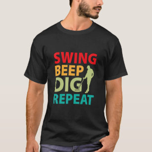Camiseta Repetição do bip do calço de pesca de diafragma
