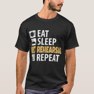 Camiseta Repetição do ensaio de adormecimento - Cotaçõe
