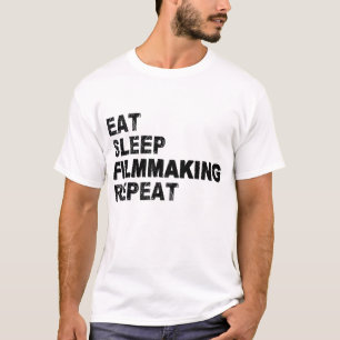Camiseta Repetição do Fazer de Filme de Sono