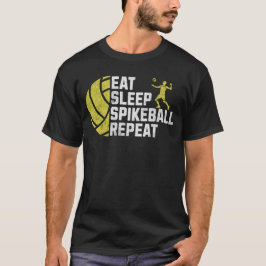 Camiseta Repetição do pikeball em repouso com comedor desco