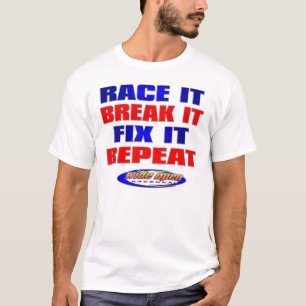 Camiseta Repetição do reparo da ruptura da raça que comp